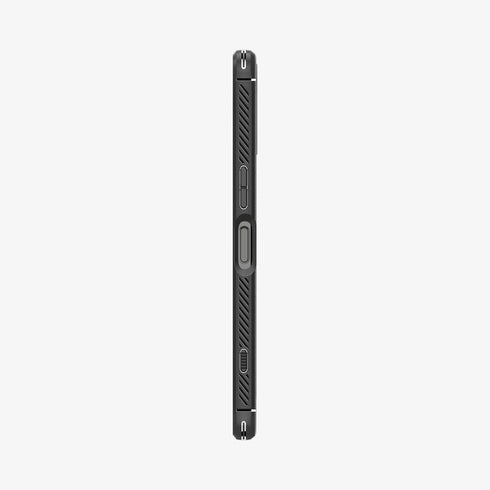 ACS02841 - Sony Xperia 1 III Case Rugged Armor in matte black showing the back